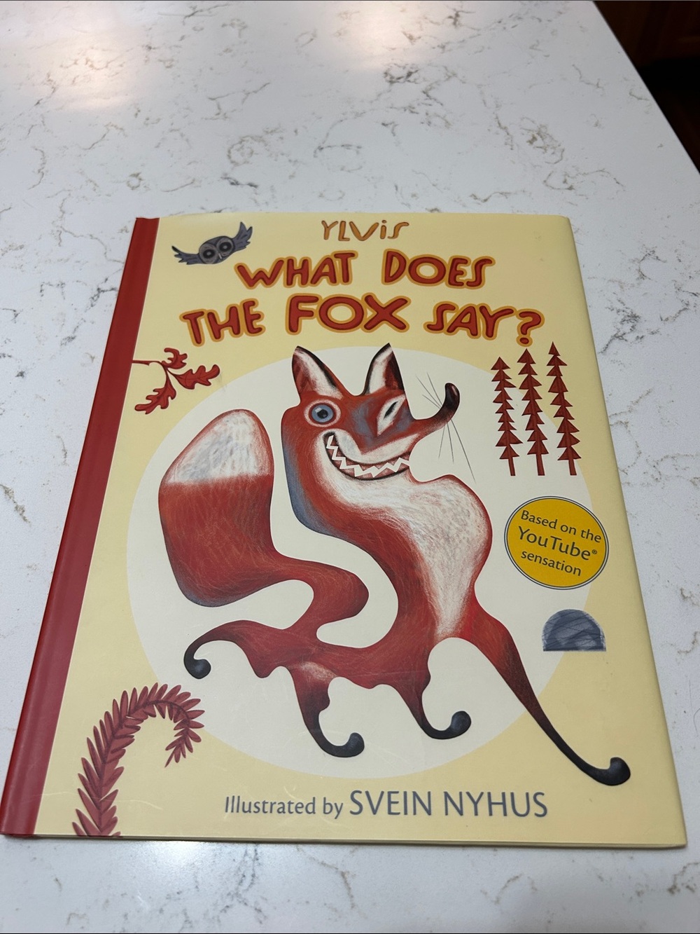 What Does The Fox Say? Illustrated Book - Yellow & Red Cover